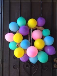 Happy Birthday! - Springtime Balloon Wreath
